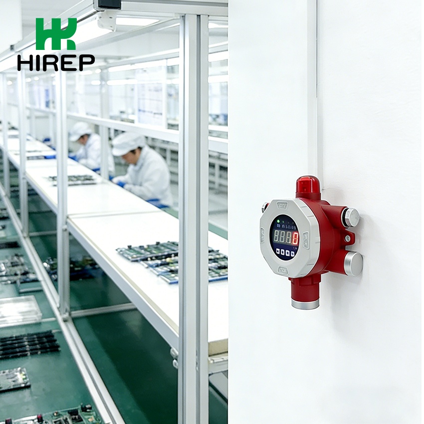 Fixed-Infrared-Combustible-Gas-Detector-HRP-T1000-C-Real-shot
