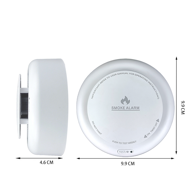 Home-Gas -Alarm-Smoke-Alarm-HRP-S201-Dimension-drawing