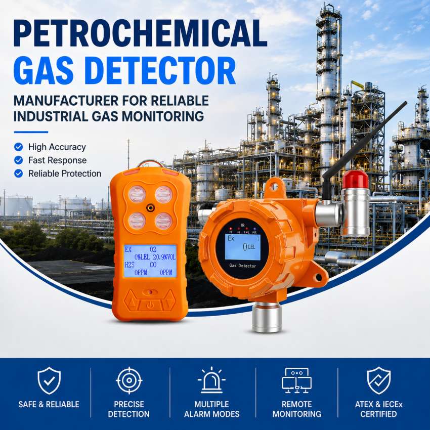 Petrochemical Gas Detector Manufacturer for Reliable Industrial Gas Monitoring