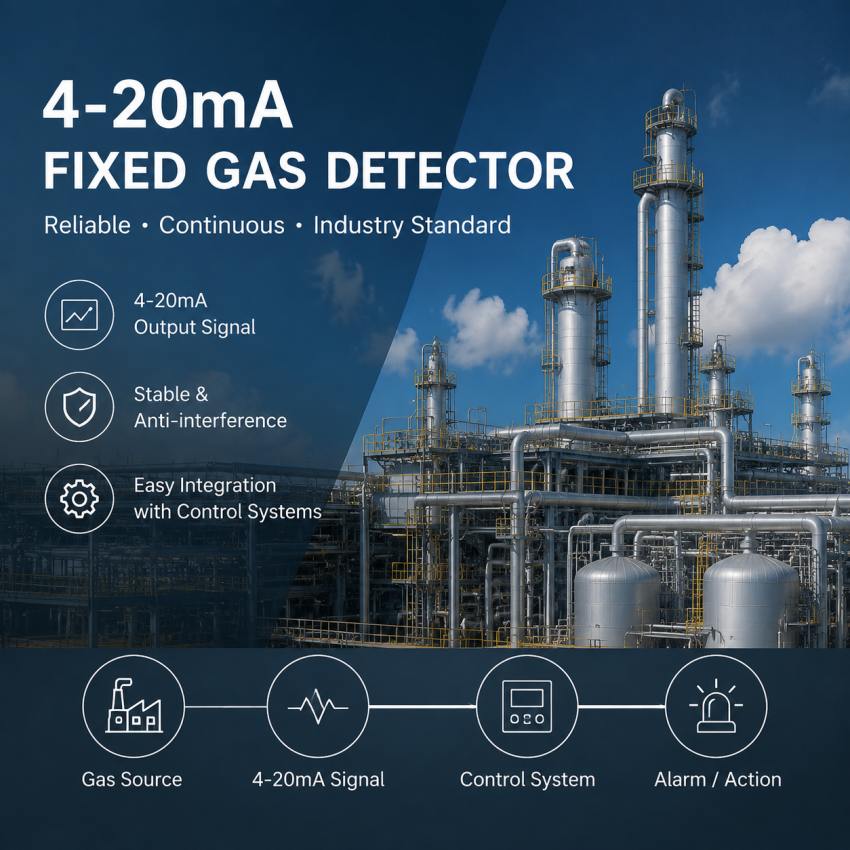 4-20mA fixed gas detector