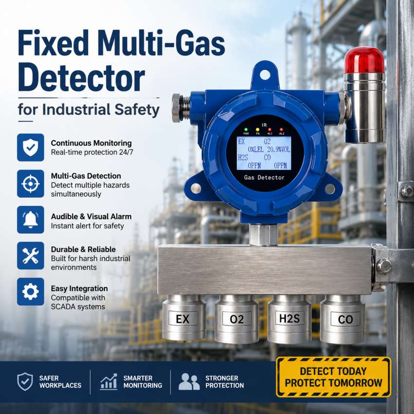 Fixed Multi-Gas Detector for Industrial Safety