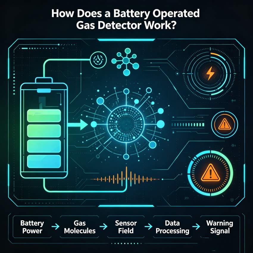 How Does a Battery Operated Gas Detector Work?