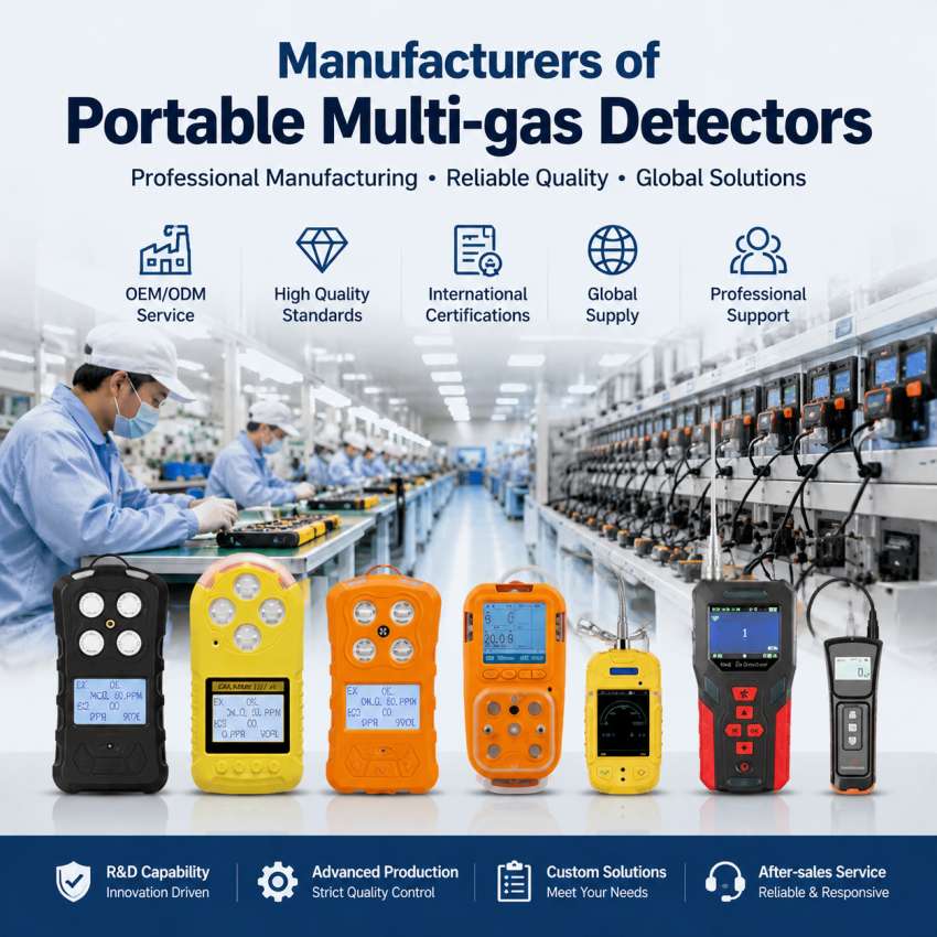 Manufacturers of Portable Multi-gas Detectors: How to Choose Reliable Gas Detection Partners