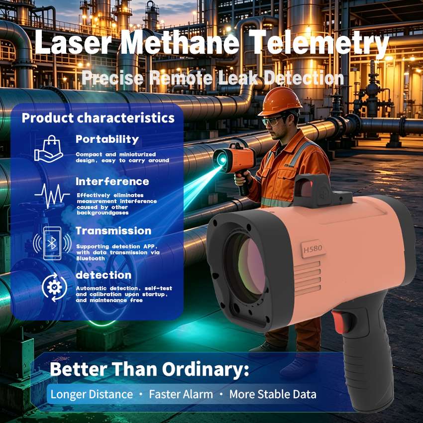 HRP-580 Gun-Type Laser Telemetry Meter – Long-Range Laser Distance Meter-1