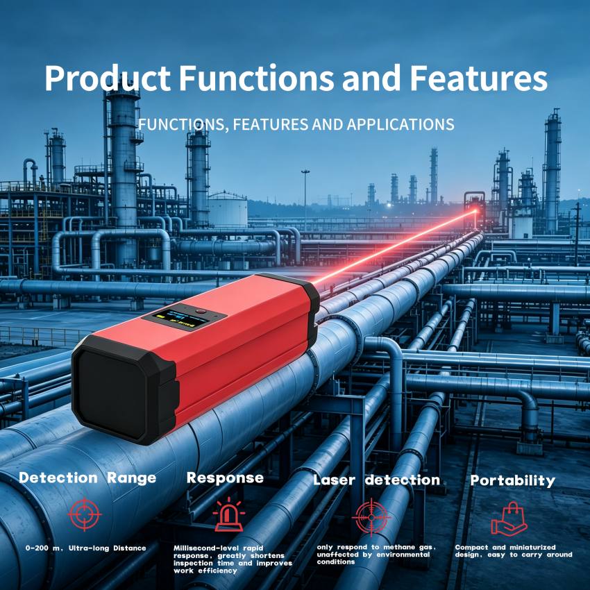 HRP530 Mini Handheld Telemetering Gas Detector: Remote Methane Leakage Detection Solution