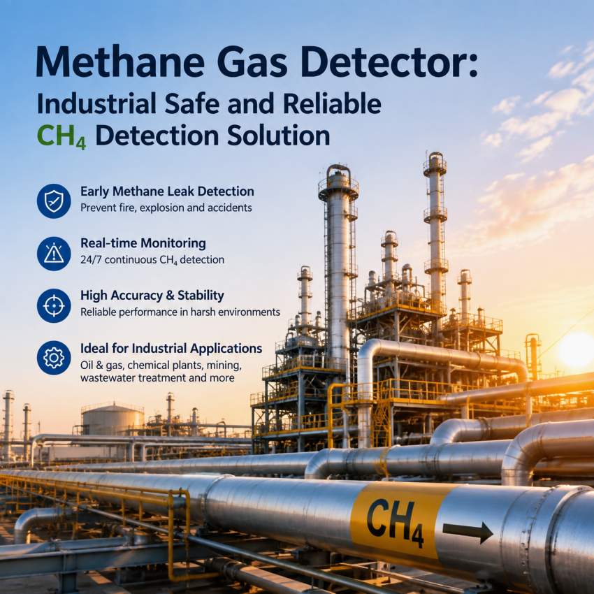 Methane gas detector industrial safe and reliable CH detection solution