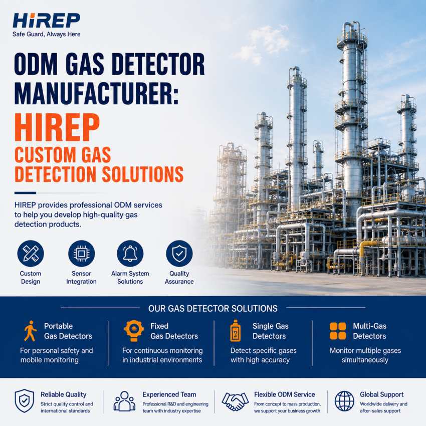 ODM Gas Detector Manufacturer HIREP Custom Gas Detection Solutions