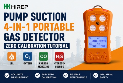 Pump Suction 4-in-1 Portable Gas Detector Calibration Settings Guide | HIREP