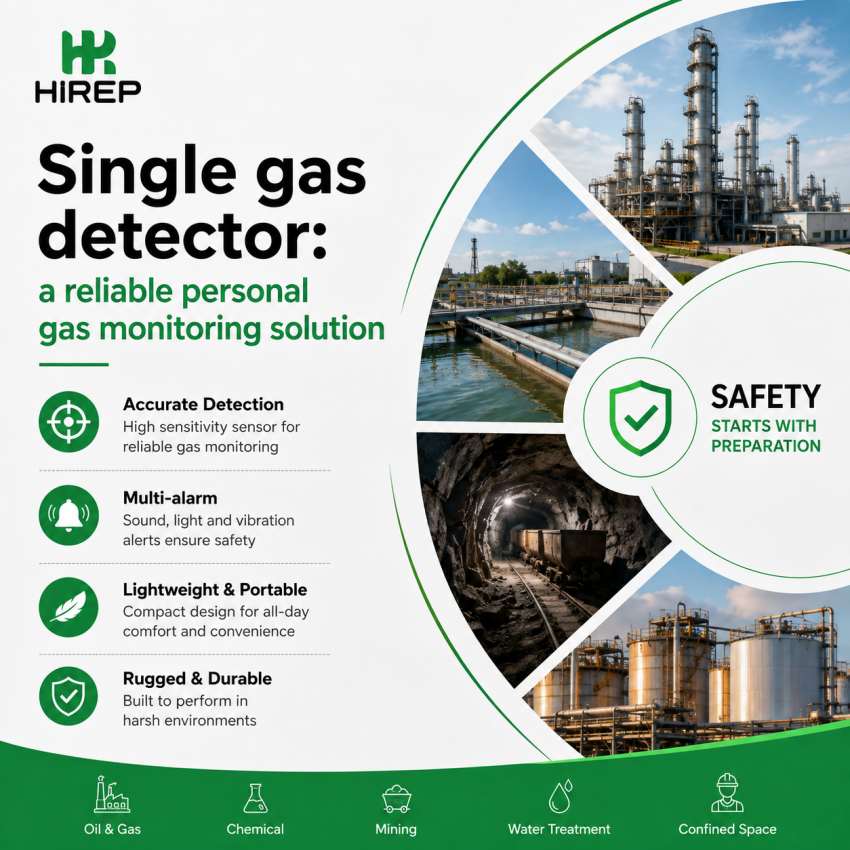 Single gas detector a reliable personal gas monitoring solution
