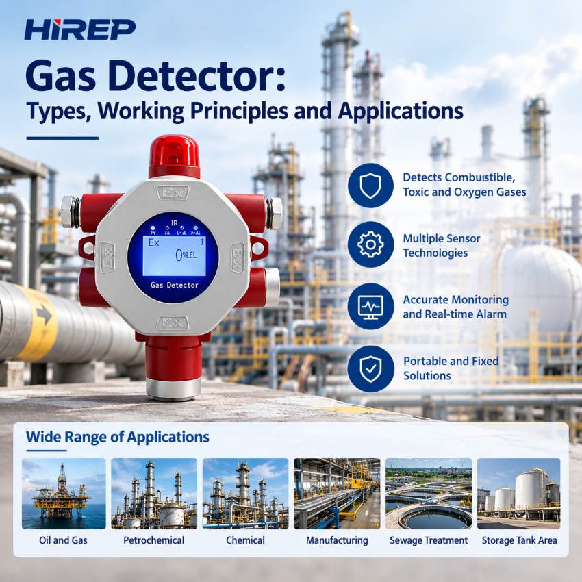 Gas Detector Types, Working Principles and Applications